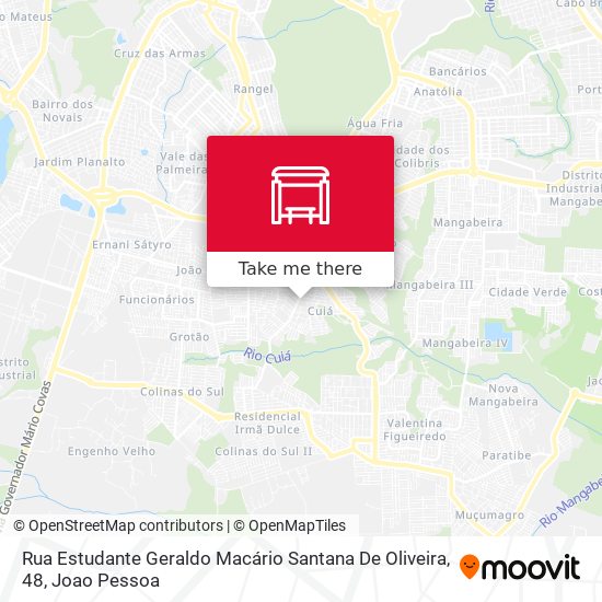 Rua Estudante Geraldo Macário Santana De Oliveira, 48 map