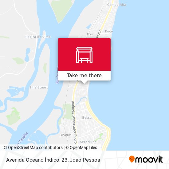 Avenida Oceano Índico, 23 map