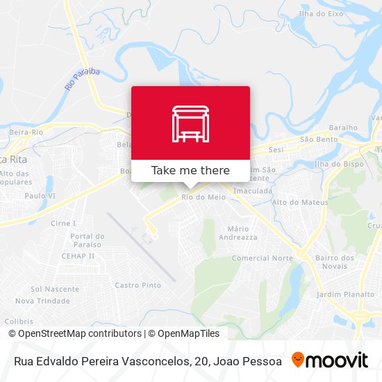 Mapa Rua Edvaldo Pereira Vasconcelos, 20