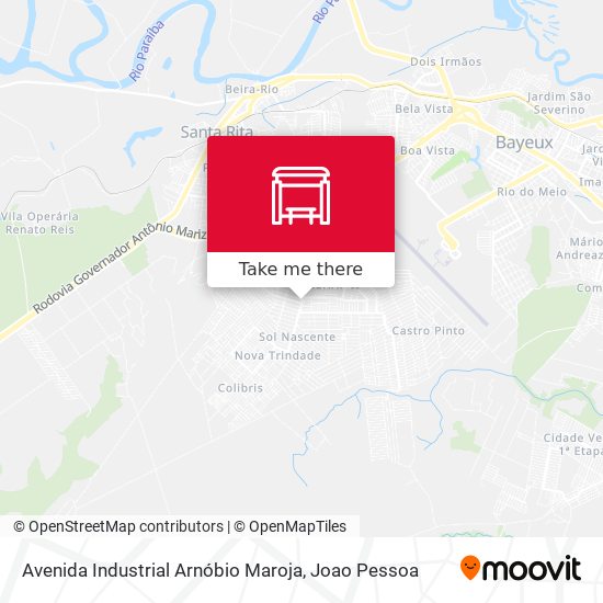 Avenida Industrial Arnóbio Maroja map