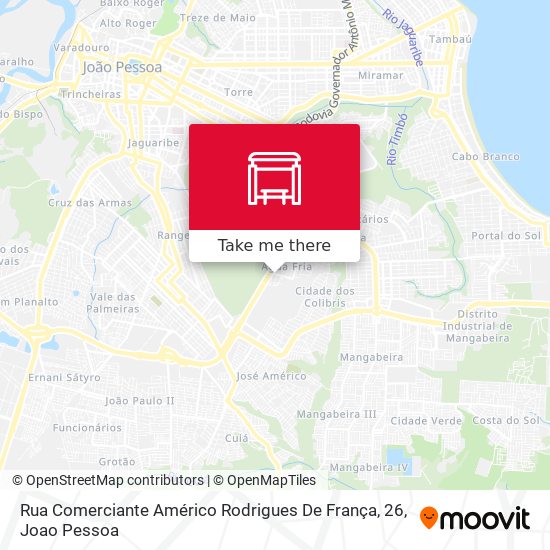 Mapa Rua Comerciante Américo Rodrigues De França, 26