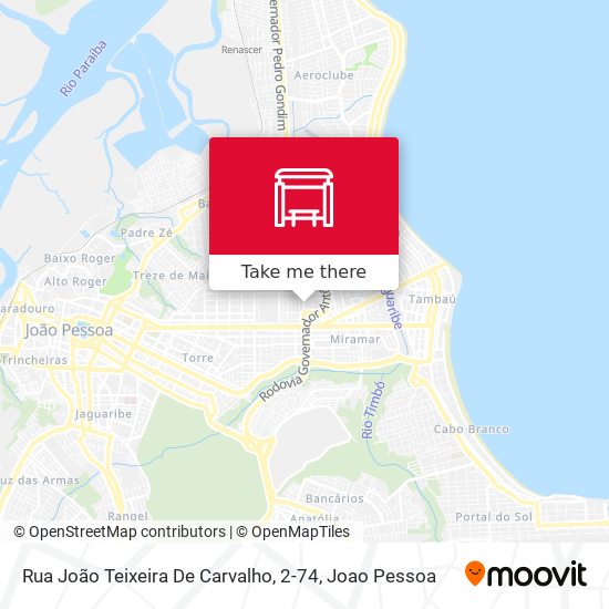 Mapa Rua João Teixeira De Carvalho, 2-74