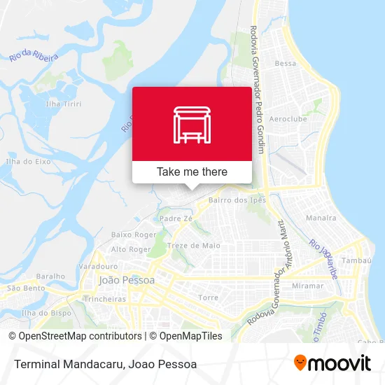 Terminal Mandacaru map