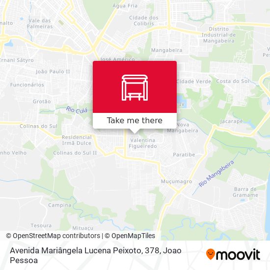 Avenida Mariângela Lucena Peixoto, 378 map