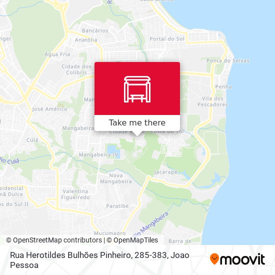 Mapa Rua Herotildes Bulhões Pinheiro, 285-383