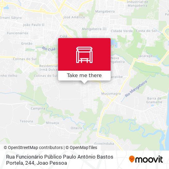 Rua Funcionário Público Paulo Antônio Bastos Portela, 244 map
