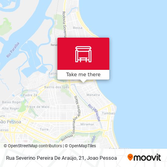 Mapa Rua Severino Pereira De Araújo, 21