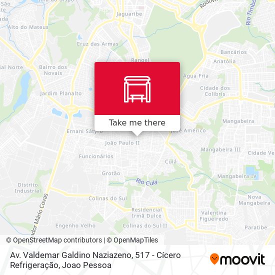 Av. Valdemar Galdino Naziazeno, 517 - Cícero Refrigeração map