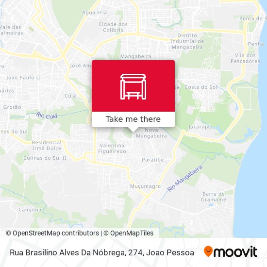 Rua Brasilino Alves Da Nóbrega, 274 map