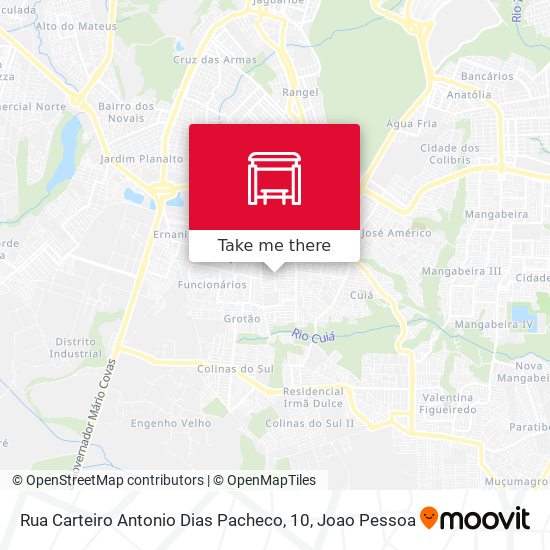 Rua Carteiro Antonio Dias Pacheco, 10 map