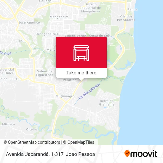 Avenida Jacarandá, 1-317 map