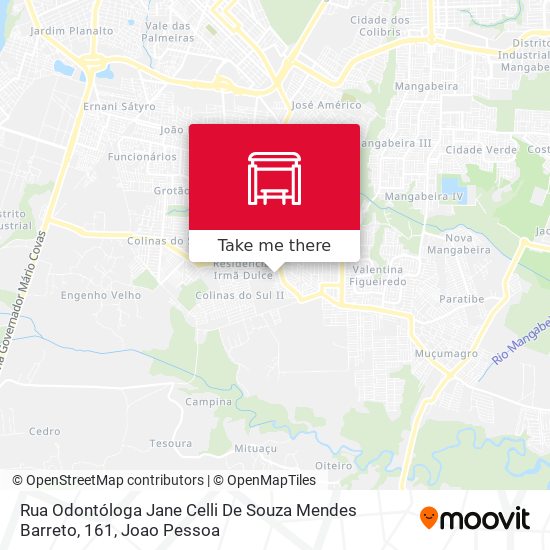Rua Odontóloga Jane Celli De Souza Mendes Barreto, 161 map
