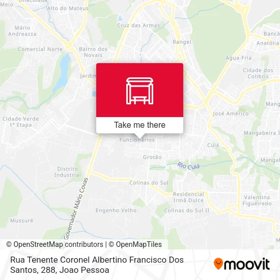 Rua Tenente Coronel Albertino Francisco Dos Santos, 288 map