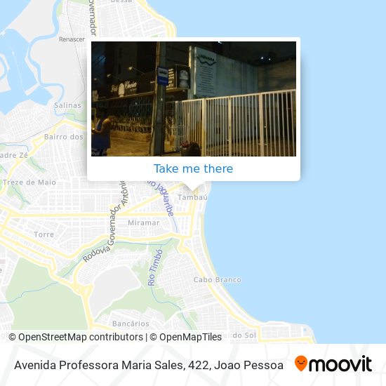 Mapa Avenida Professora Maria Sales, 422