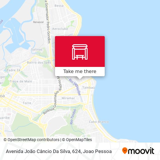 Mapa Avenida João Câncio Da Silva, 624