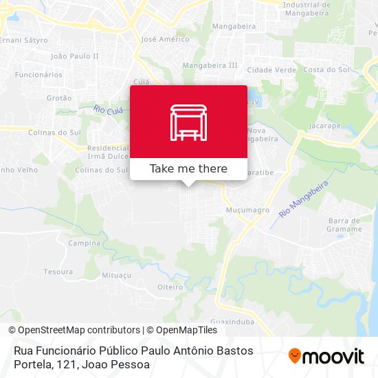 Rua Funcionário Público Paulo Antônio Bastos Portela, 121 map