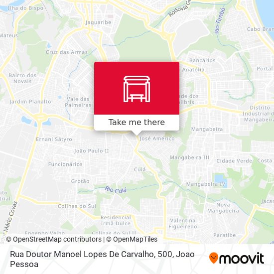 Mapa Rua Doutor Manoel Lopes De Carvalho, 500