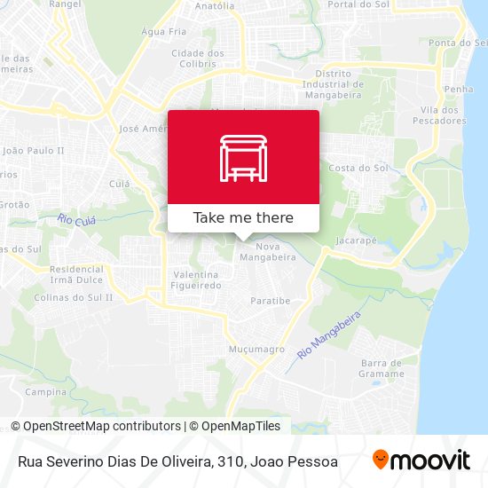 Rua Severino Dias De Oliveira, 310 map