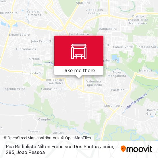 Rua Radialista Nilton Francisco Dos Santos Júnior, 285 map