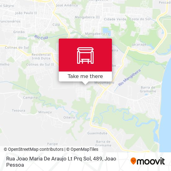 Rua Joao Maria De Araujo Lt Prq Sol, 489 map