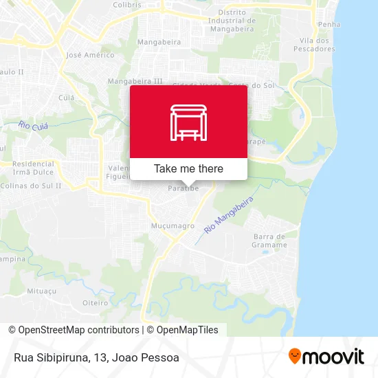 Rua Sibipiruna, 13 map