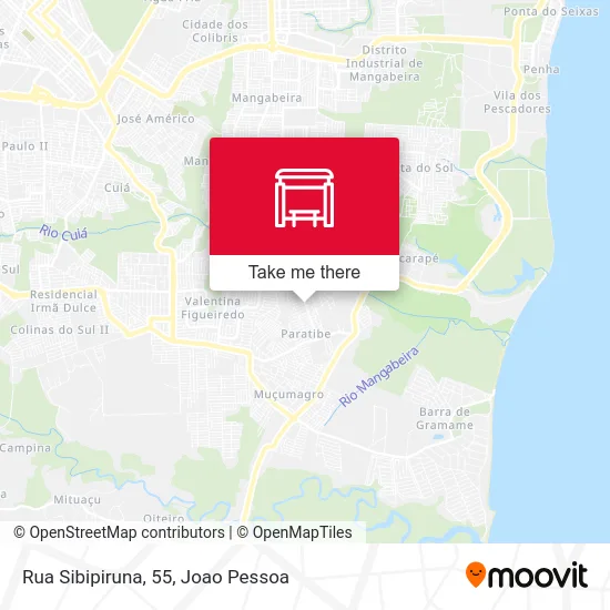Rua Sibipiruna, 55 map