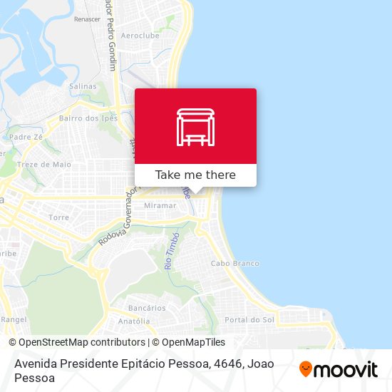 Mapa Avenida Presidente Epitácio Pessoa, 4646