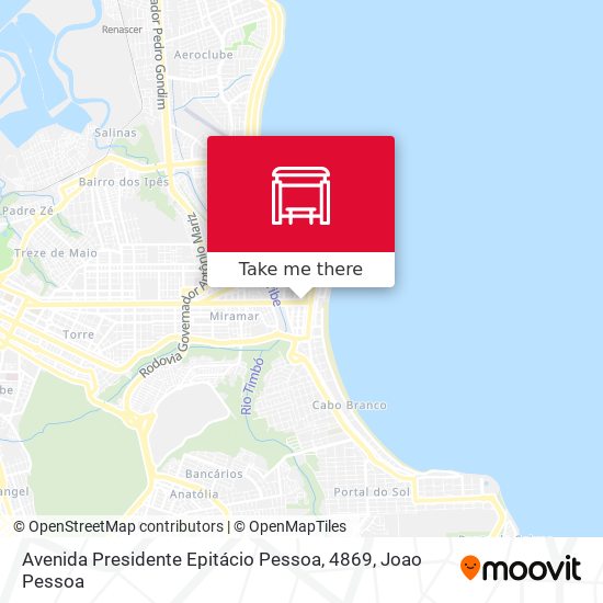 Mapa Avenida Presidente Epitácio Pessoa, 4869