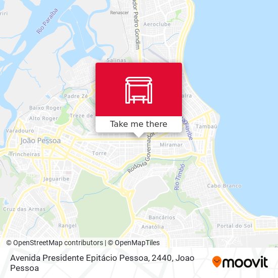 Mapa Avenida Presidente Epitácio Pessoa, 2440
