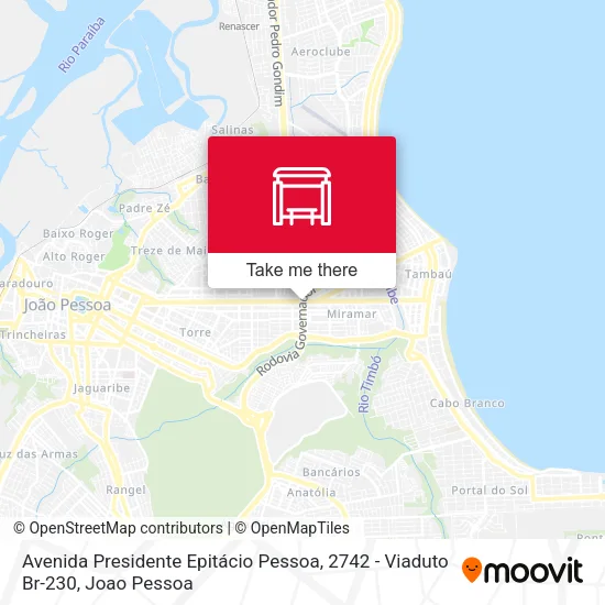 Avenida Presidente Epitácio Pessoa, 2742 - Viaduto Br-230 map