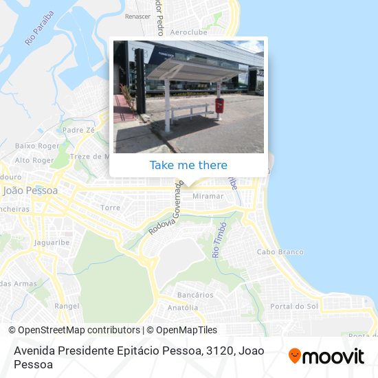 Mapa Avenida Presidente Epitácio Pessoa, 3120