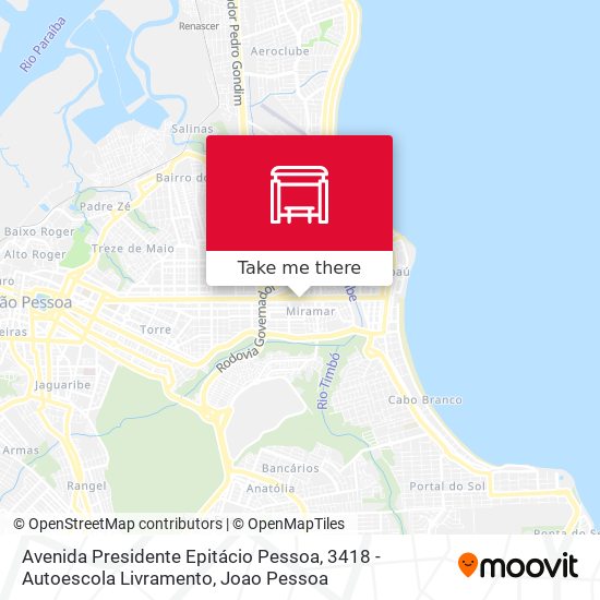 Avenida Presidente Epitácio Pessoa, 3418 - Autoescola Livramento map