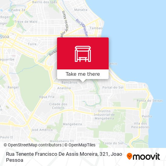 Mapa Rua Tenente Francisco De Assis Moreira, 321