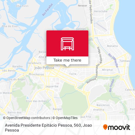 Mapa Avenida Presidente Epitácio Pessoa, 560