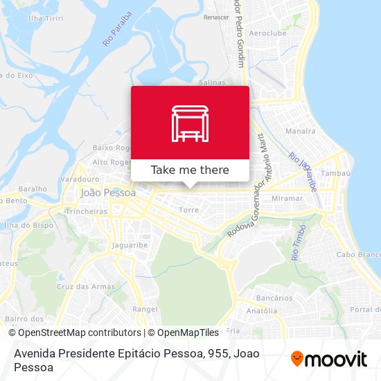 Mapa Avenida Presidente Epitácio Pessoa, 955