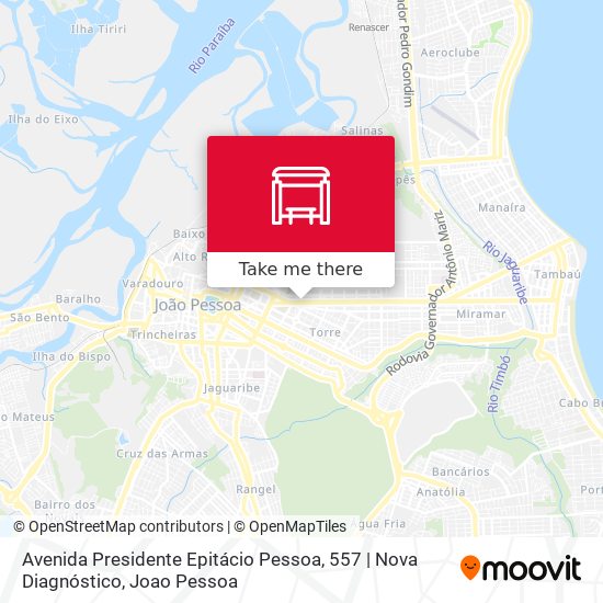 Avenida Presidente Epitácio Pessoa, 557 | Nova Diagnóstico map