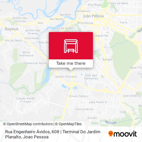 Mapa Rua Engenheiro Ávidos, 608 | Terminal Do Jardim Planalto