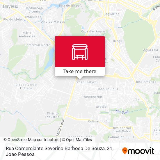 Mapa Rua Comerciante Severino Barbosa De Souza, 21