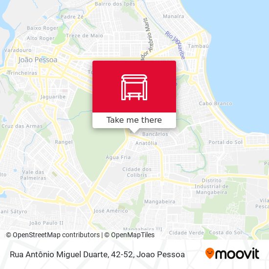Mapa Rua Antônio Miguel Duarte, 42-52
