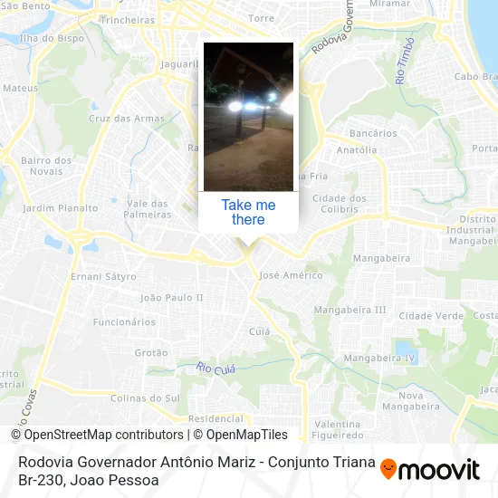 Rodovia Governador Antônio Mariz - Conjunto Triana Br-230 map