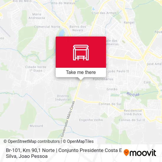Br-101, Km 90,1 Norte | Conjunto Presidente Costa E Silva map