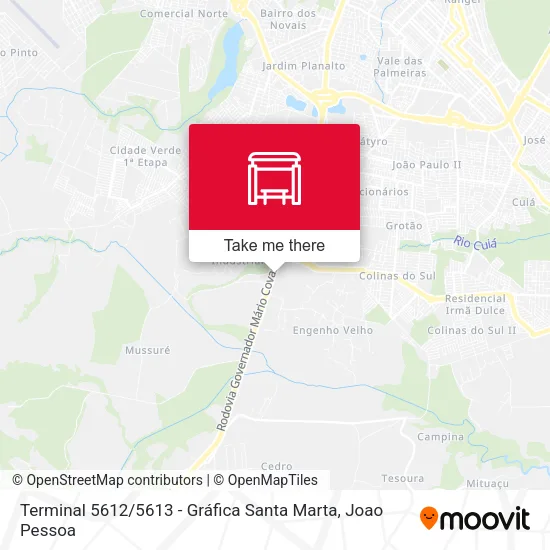 Terminal 5612 / 5613 - Gráfica Santa Marta map
