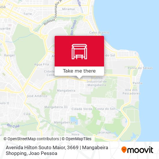 Mapa Avenida Hilton Souto Maior, 3669 | Mangabeira Shopping