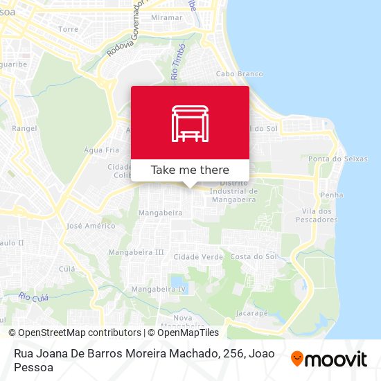 Mapa Rua Joana De Barros Moreira Machado, 256