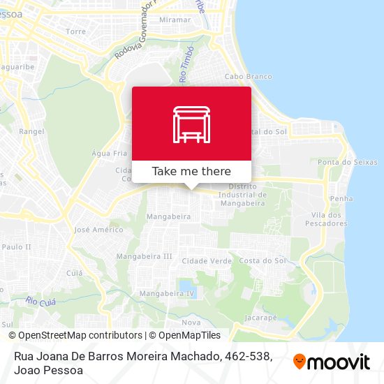 Rua Joana De Barros Moreira Machado, 462-538 map