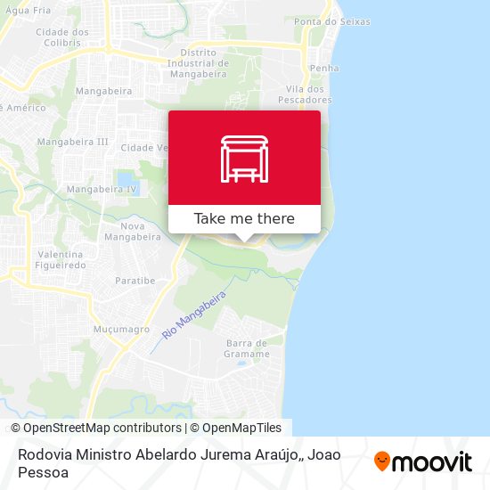Rodovia Ministro Abelardo Jurema Araújo, map