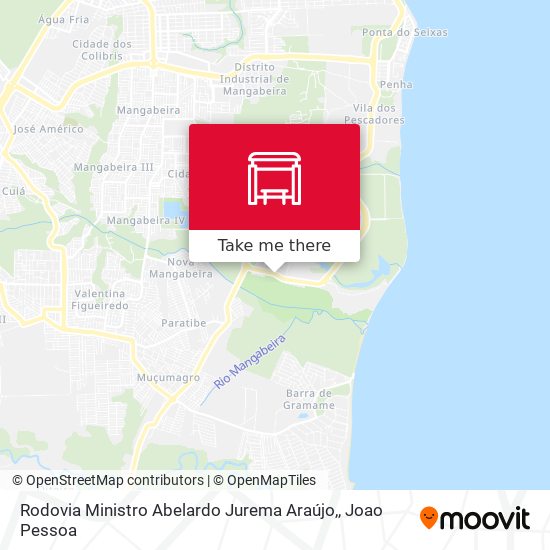 Rodovia Ministro Abelardo Jurema Araújo, map