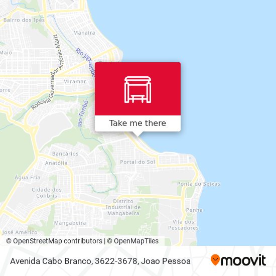 Avenida Cabo Branco, 3622-3678 map