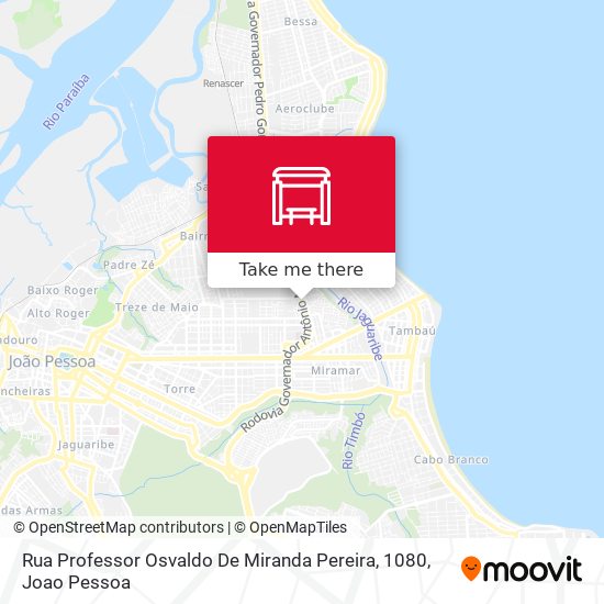 Rua Professor Osvaldo De Miranda Pereira, 1080 map