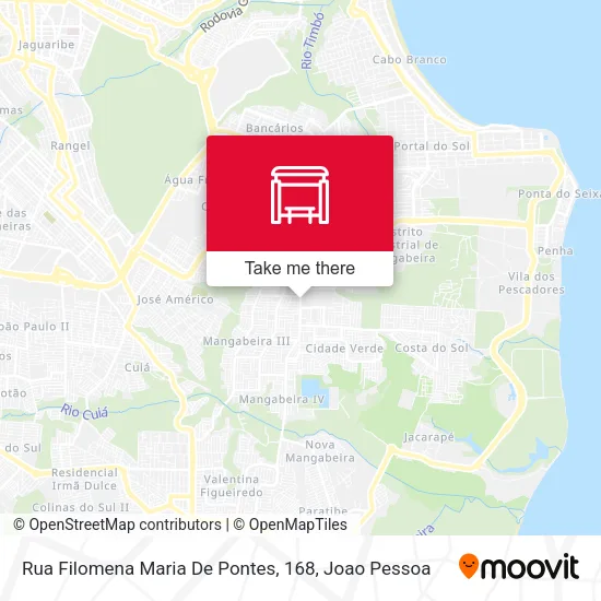 Rua Filomena Maria De Pontes, 168 map